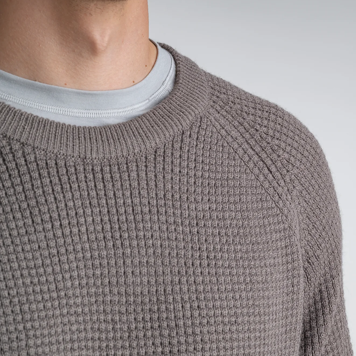 Triki Men's Merino Knit Sweater Falcon Grey