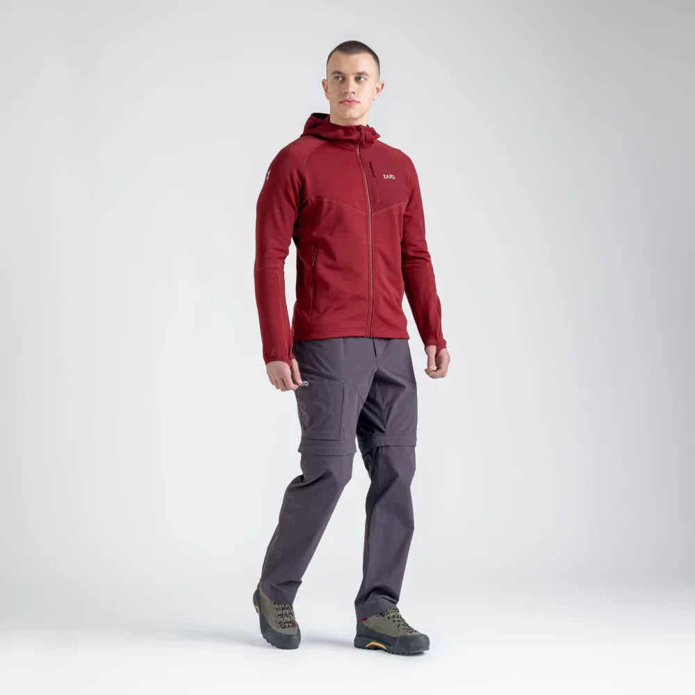 Amiko Men's Fleece Hooded Jacket