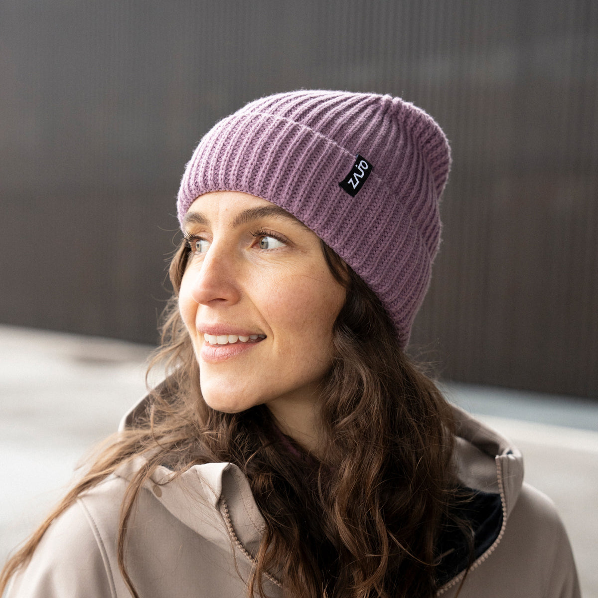 Hela Beanie — Iced Mauve