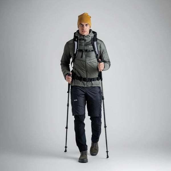 Spiro Men's Insulated Hybrid Jacket — Thyme Green