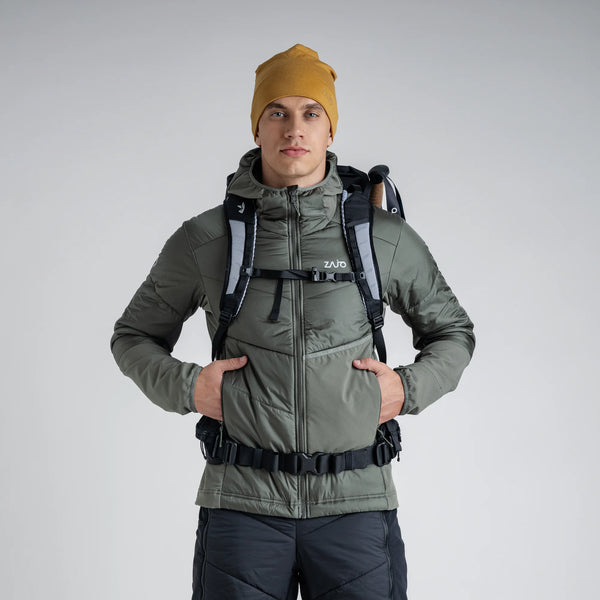 Spiro Men's Insulated Hybrid Jacket — Dove Grey