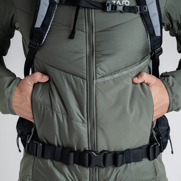 Spiro Men's Insulated Hybrid Jacket — Thyme Green