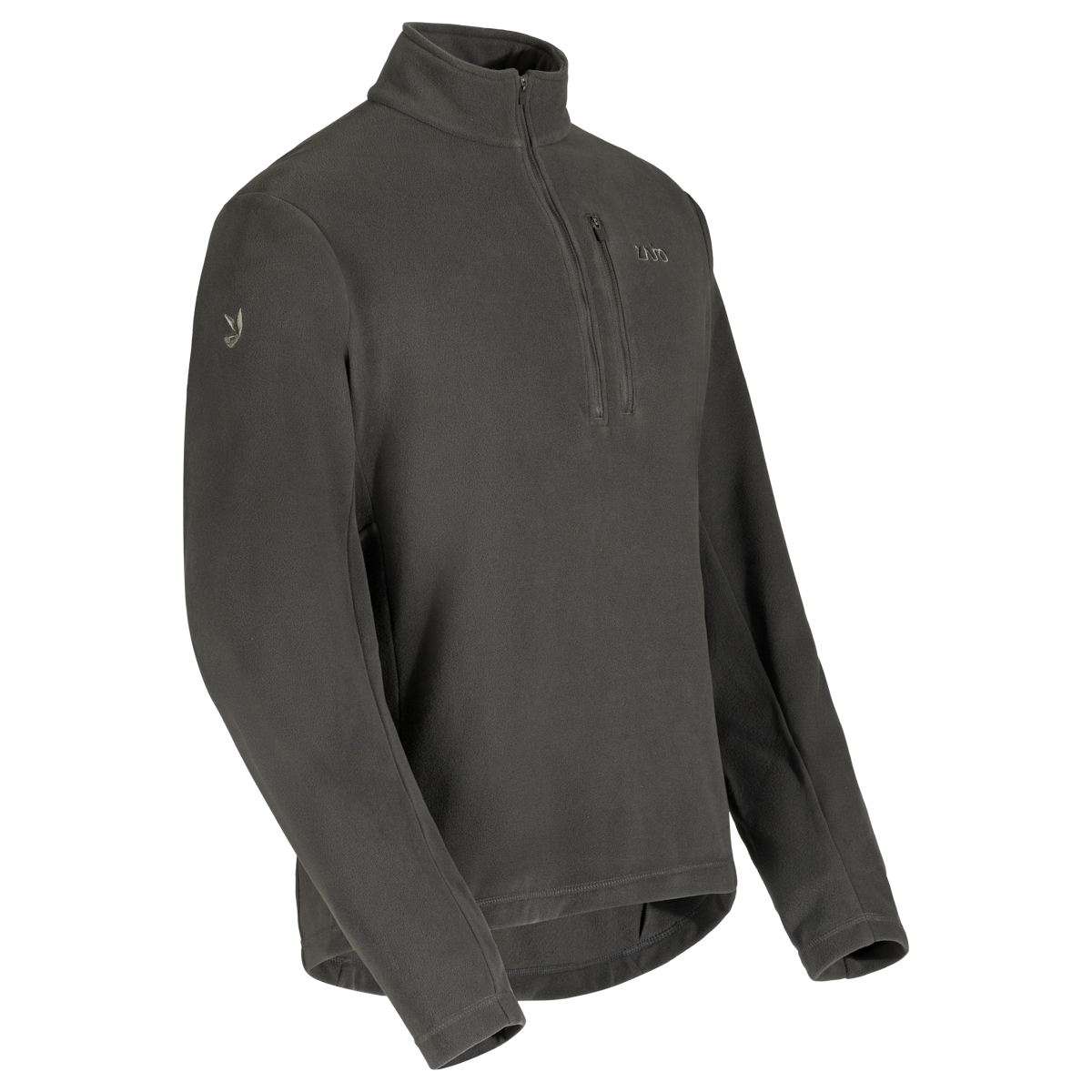 Auro Men's Fleece Zip Top — Black Olive