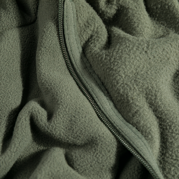Auro Men's Fleece Zip Top — Thyme Green