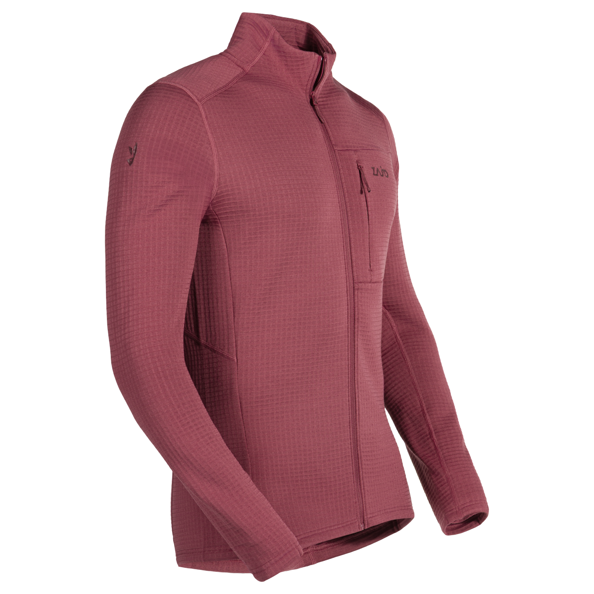 Kovri Men's Merino Grid Jacket — Earth Red