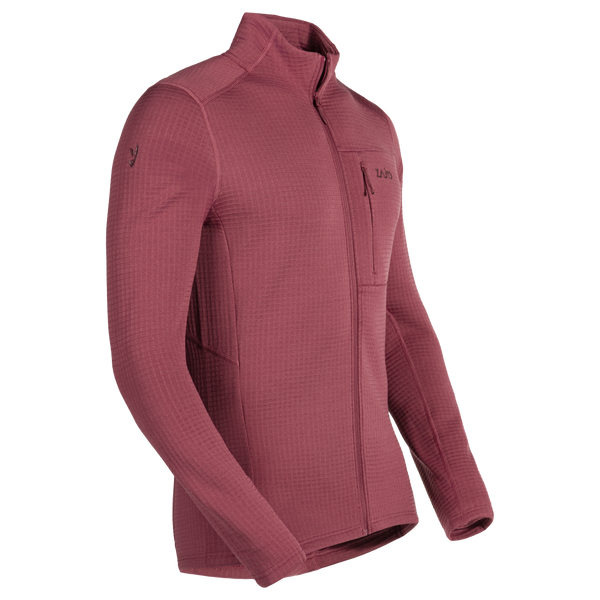 Kovri Men's Merino Grid Jacket — Earth Red