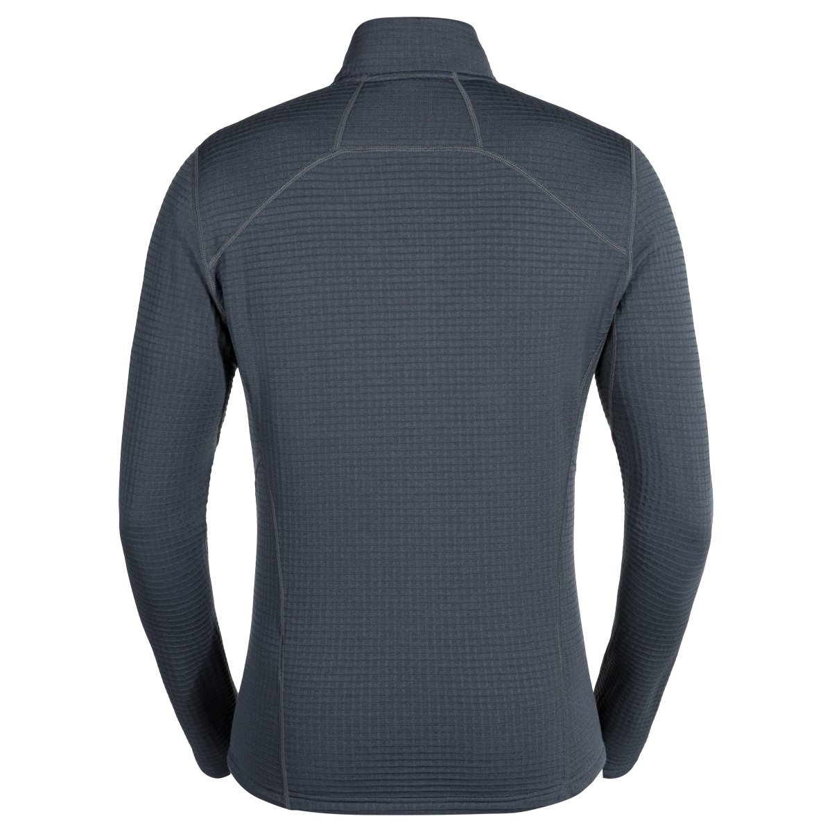 Kovri Men's Merino Grid Jacket — Grey Navy