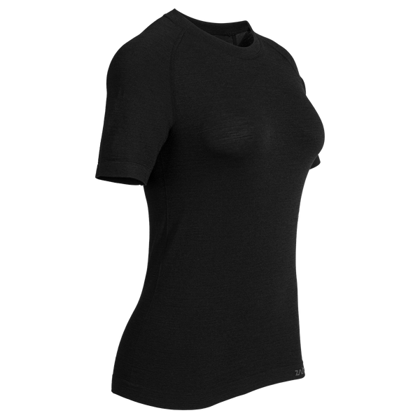Lerta Women's Seamless Merino T-shirt Black