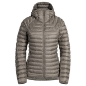 Nubaro Women's Insulated Hooded Jacket — Taupe Beige