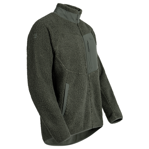 Palpo Men's Pile Fleece Jacket — Dark Olive