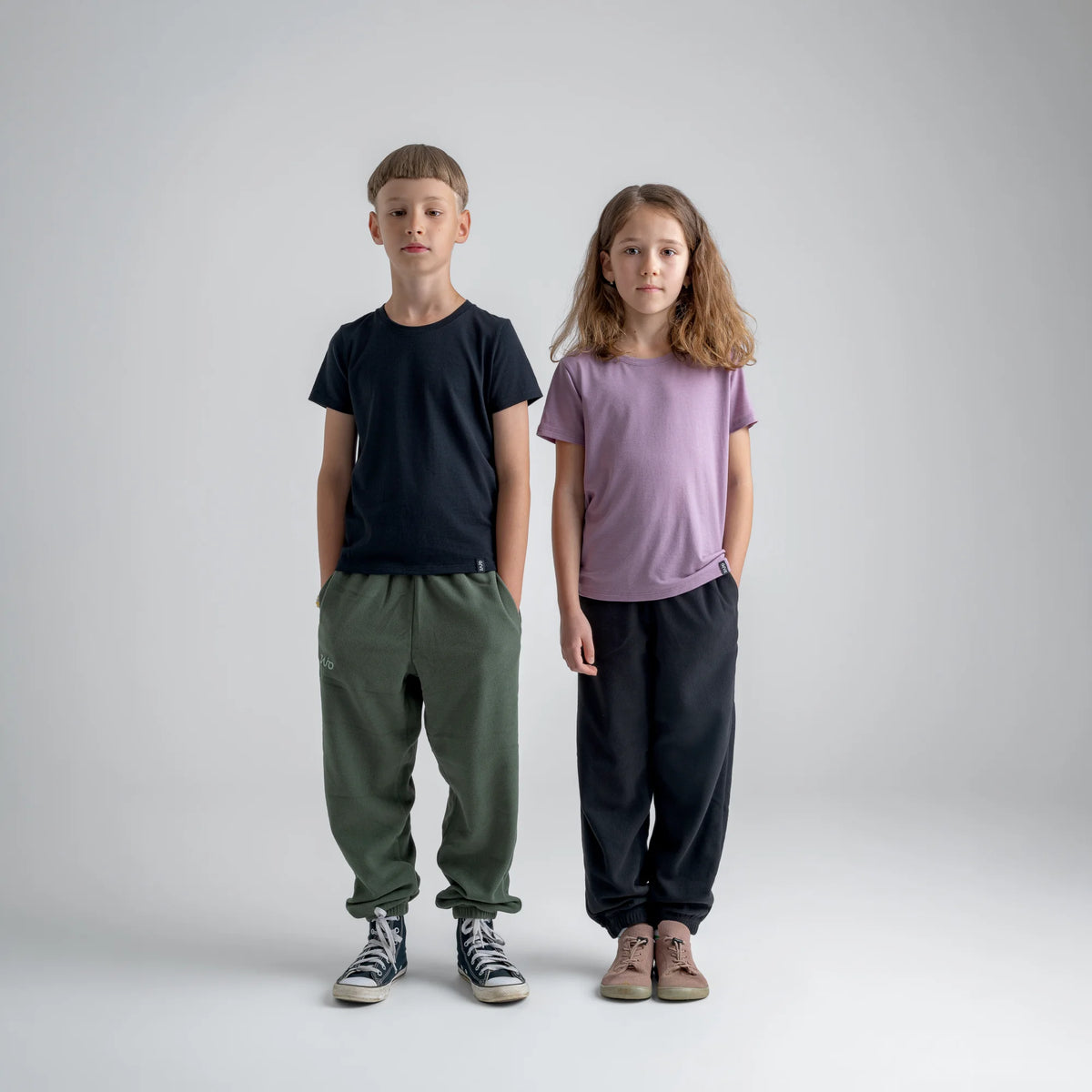 Amo Kid's Merino T-shirt — Black