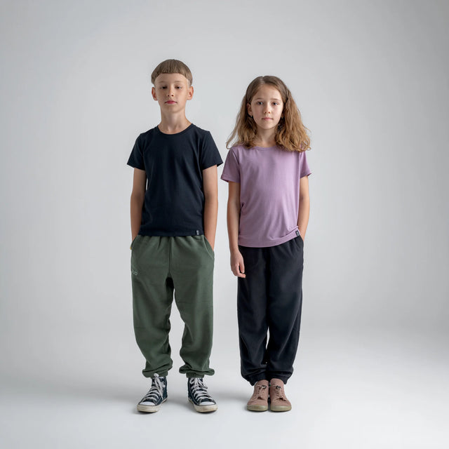 Amo Kid's Merino T-shirt — Thyme Green