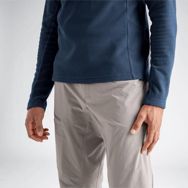 Auro Men's Fleece Zip Top — Dark Navy