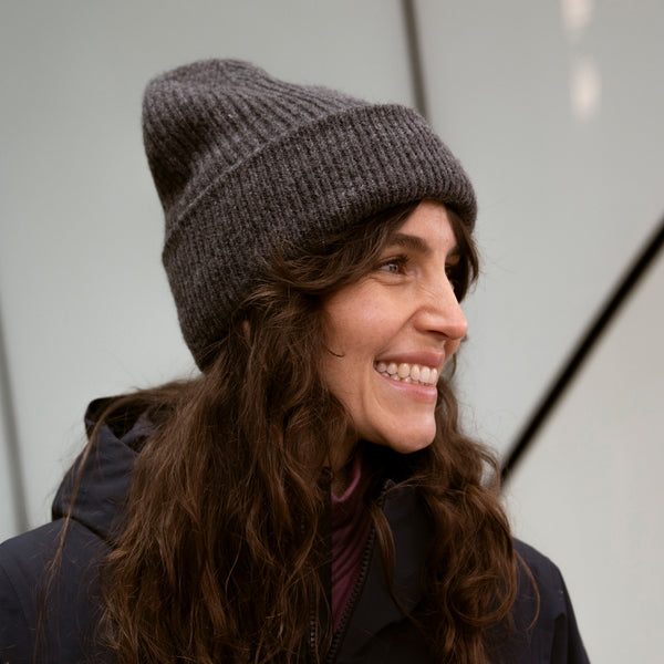 Lana Alpaca Wool Beanie —  Off White