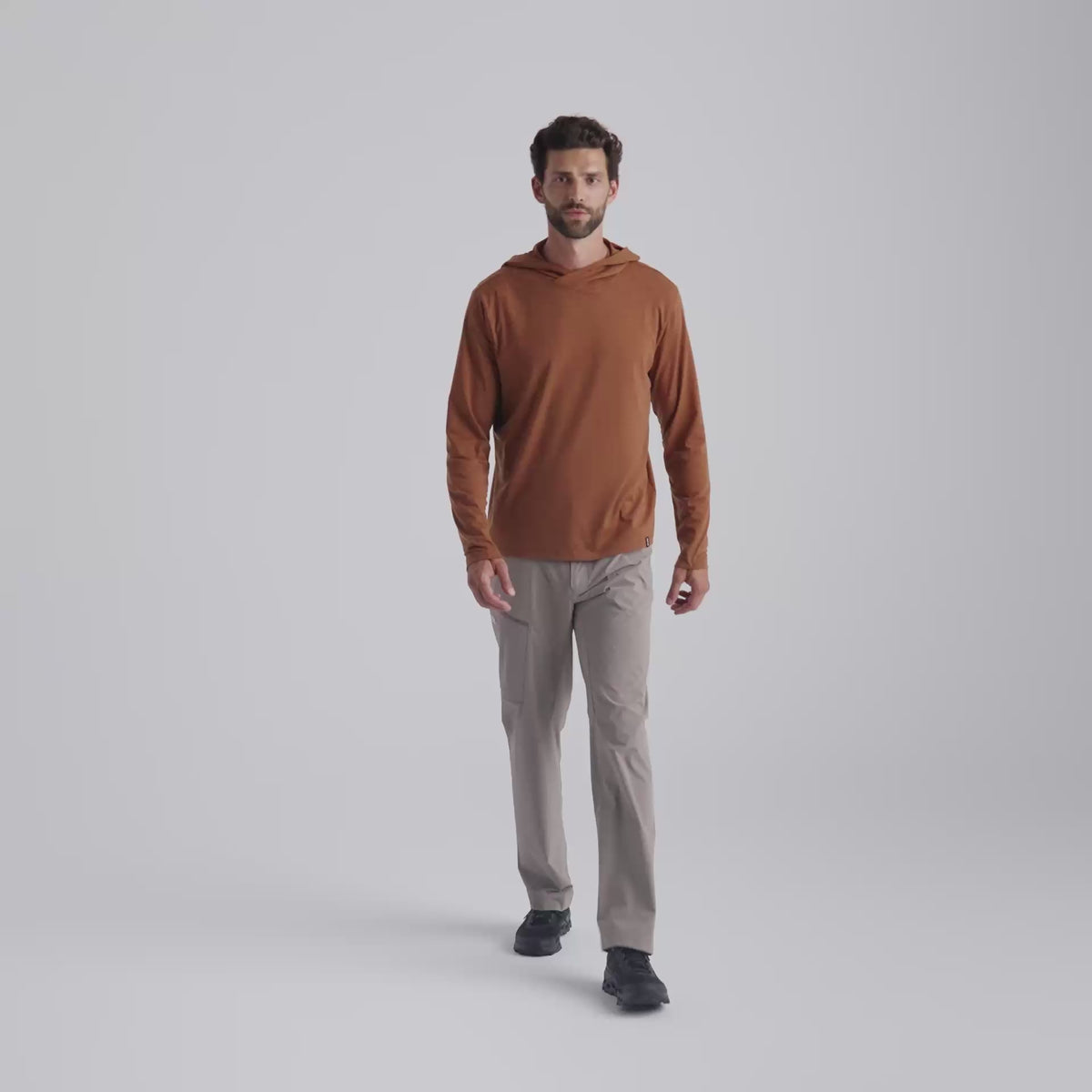 Kora Men's Merino Hoodie — Decadent Red