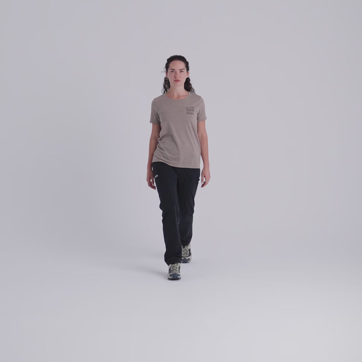Kora Women's Merino T-shirt — Iced Mauve