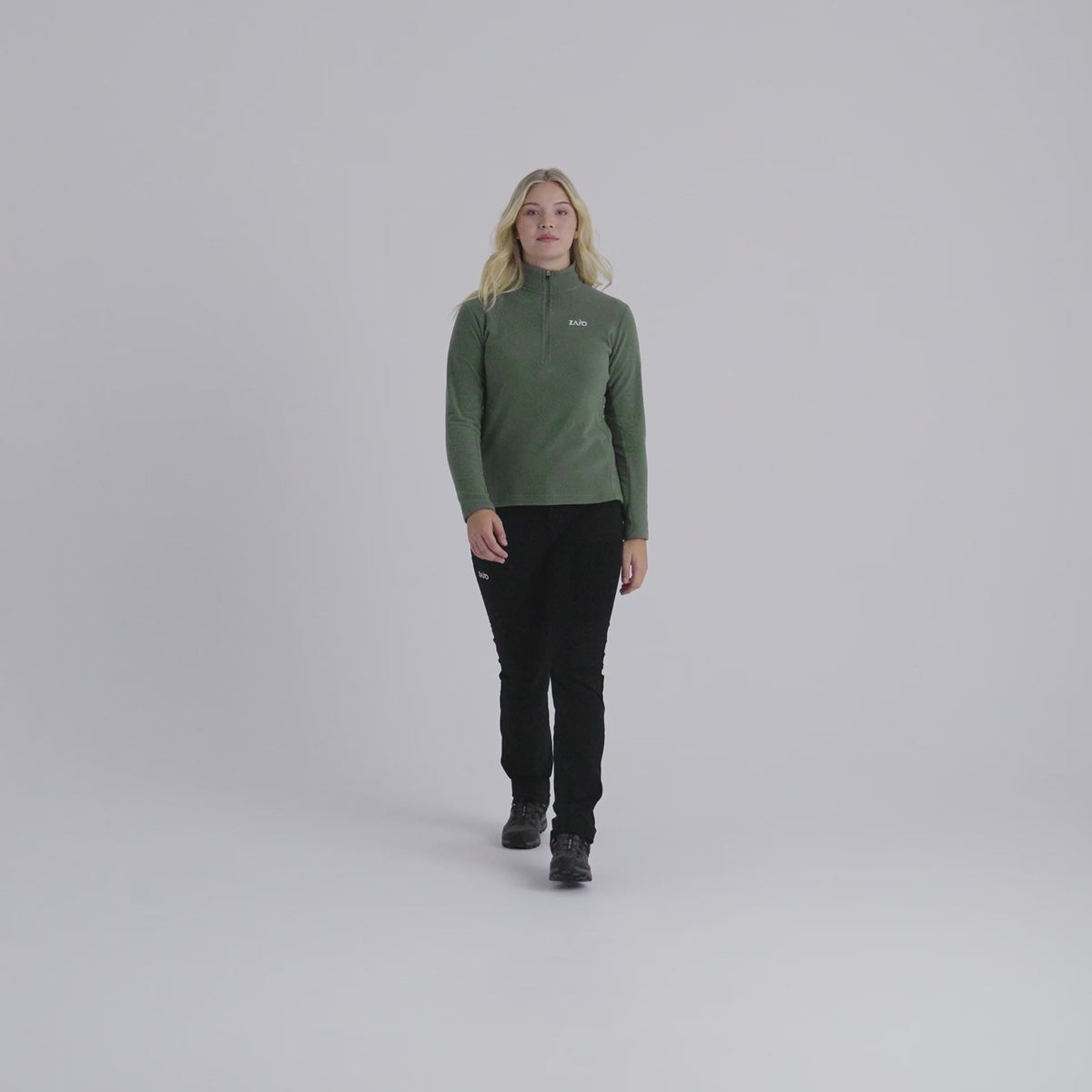 Auro Women's Fleece Zip Top — Tea Rose