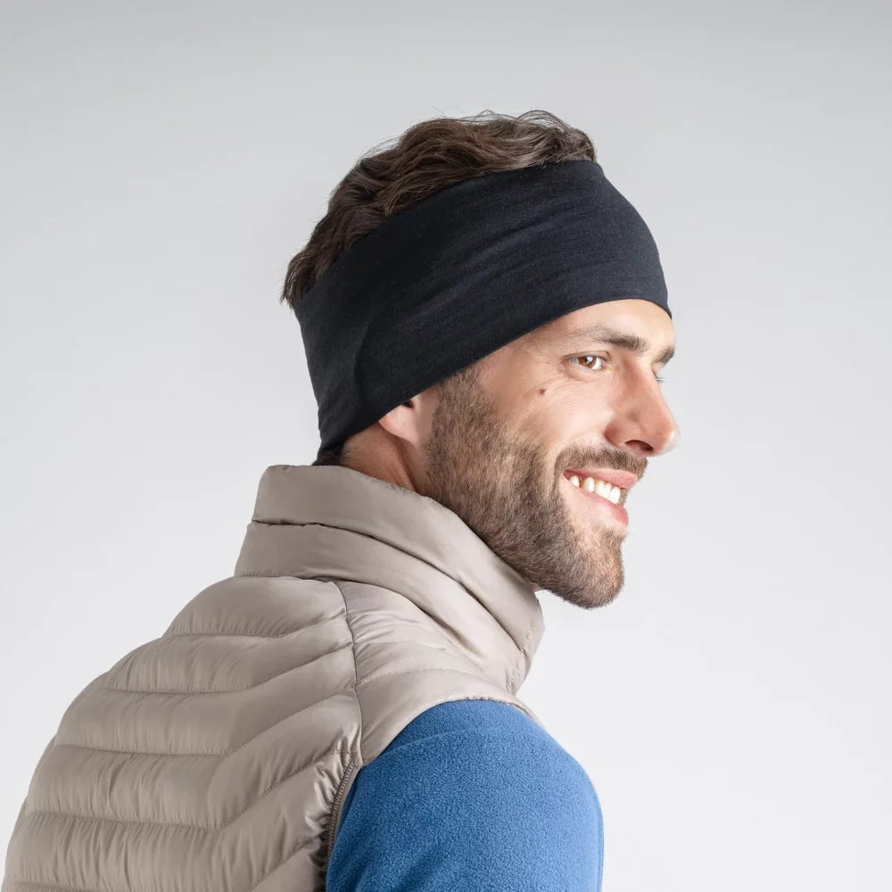 Senti Merino Headband — Dark Navy