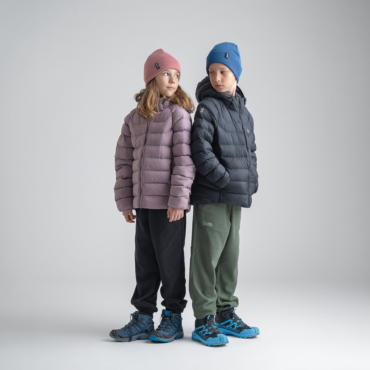 Musko Kid's Insulated Hooded Jacket — Black