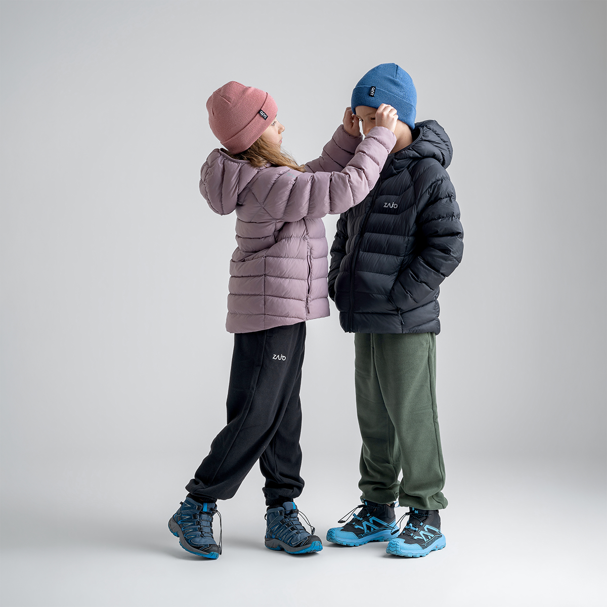 Musko Kid's Insulated Hooded Jacket — Black